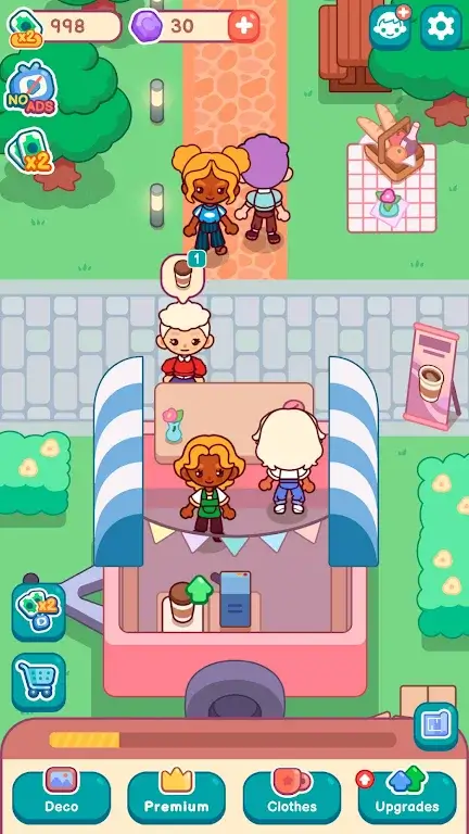 Captura de pantalla del juego My Sweet Coffee Shop 6