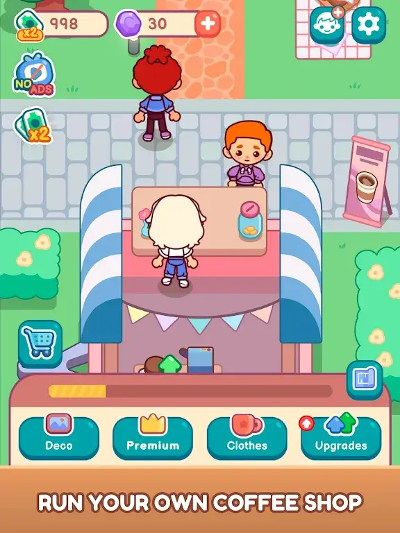 Captura de pantalla del juego My Sweet Coffee Shop 7