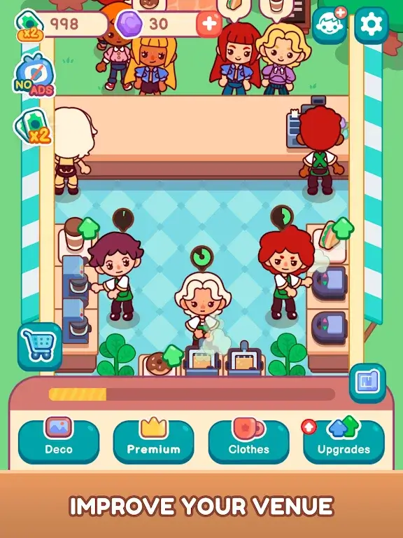 Captura de pantalla del juego My Sweet Coffee Shop 3
