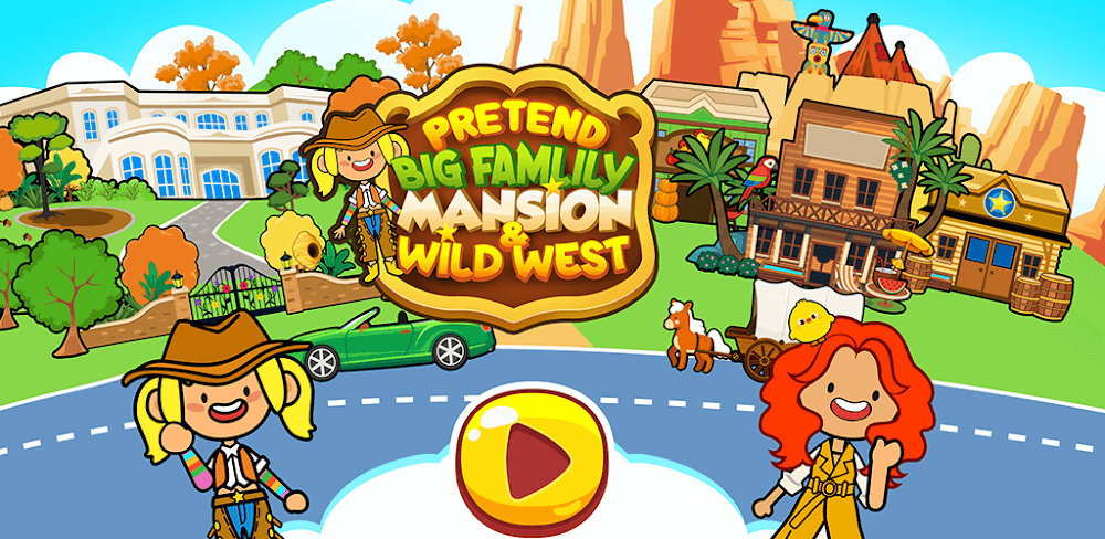 Captura de pantalla de la jugabilidad de My Pretend Family Mansion 1
