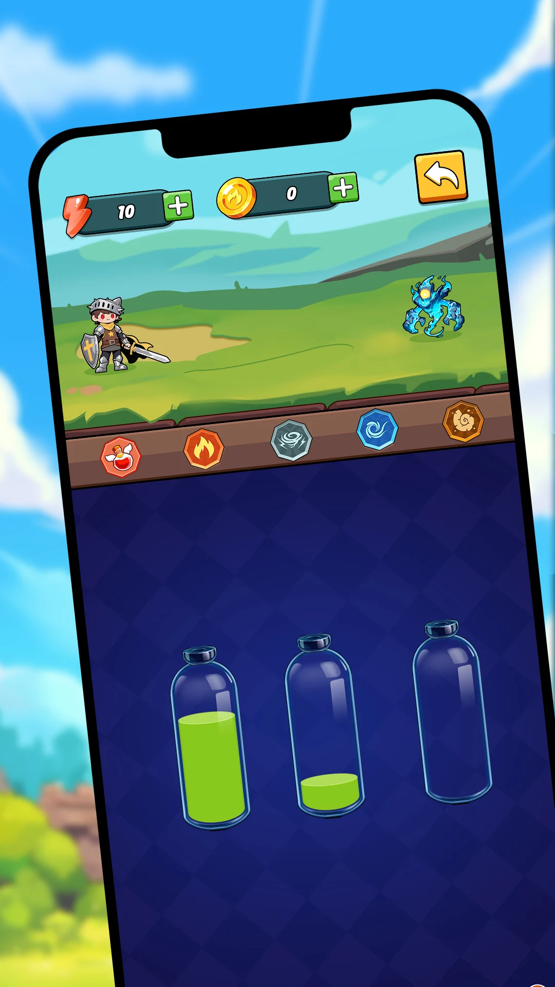 Tactical Alchemy Magic War hero lineup screenshot 3
