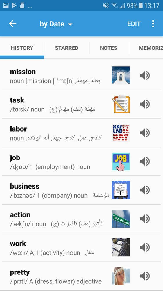 Arabic Dictionary & Translator captura de pantalla 4