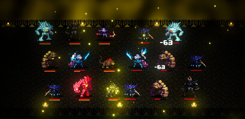 Captura de pantalla del gameplay de Novivors Monsters Idle AFK RPG 1