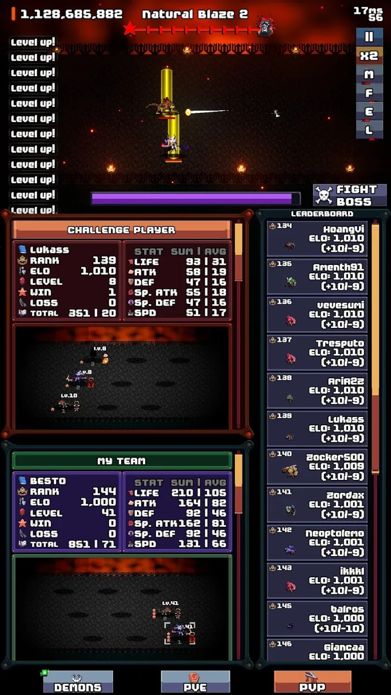 Captura de pantalla del gameplay de Novivors Monsters Idle AFK RPG 6