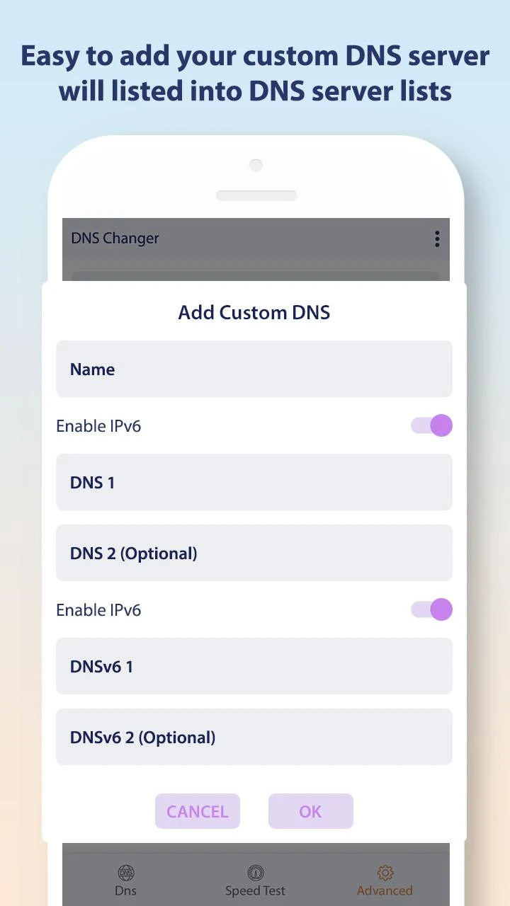 Pratinjau aplikasi Change DNS Server, Browse Fast 5