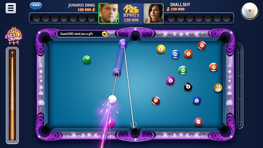 Captura de pantalla del juego 8 Ball Blitz 3