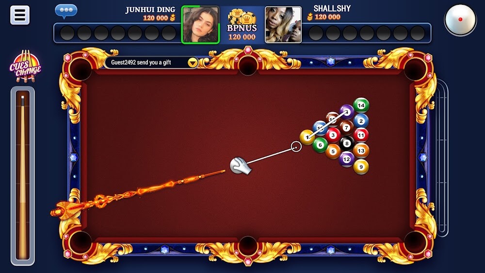 Captura de pantalla del juego 8 Ball Blitz 2