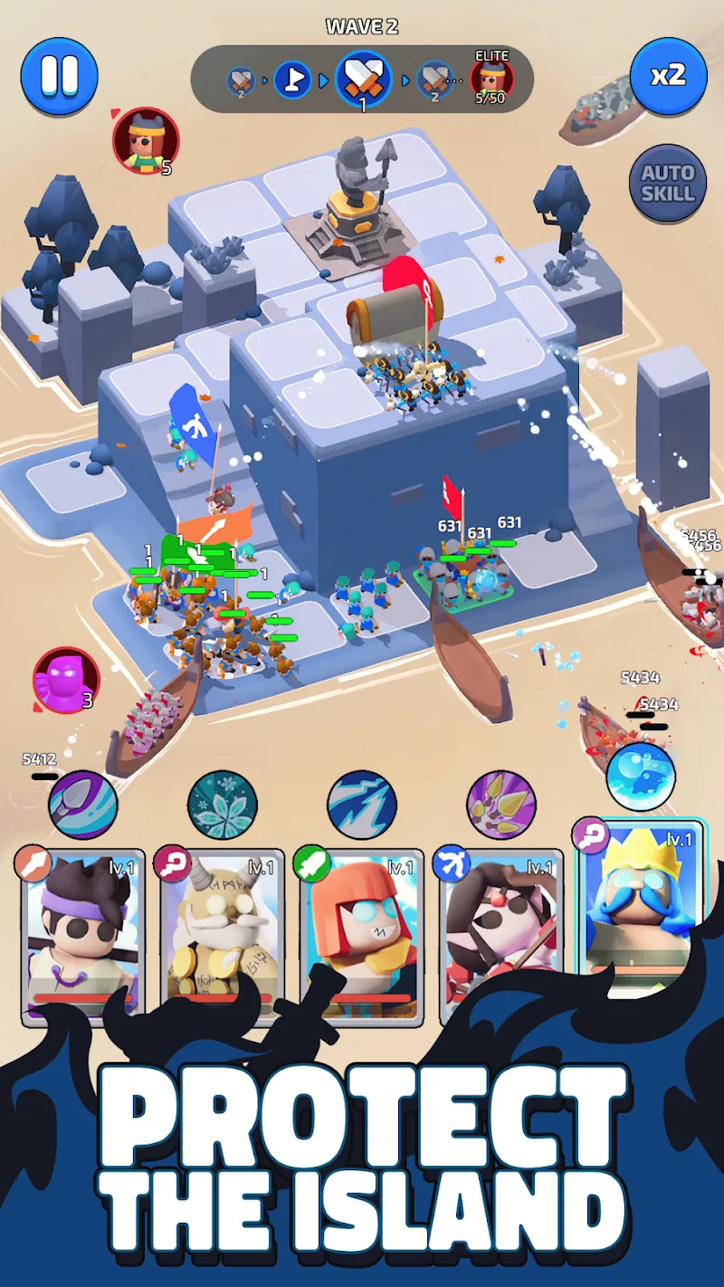 North War: Island Defense 3D - Screenshot 2