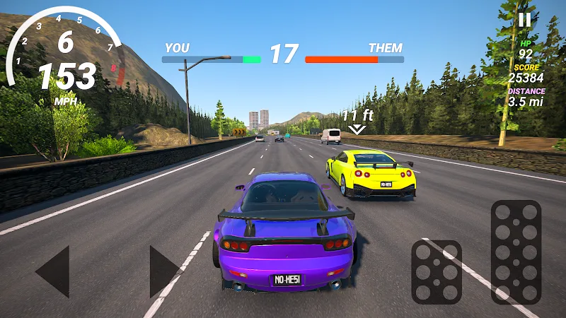 Screenshot gameplay No Hesi Car Traffic Racing 4