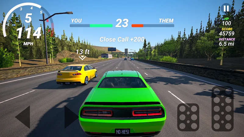 Screenshot gameplay No Hesi Car Traffic Racing 3