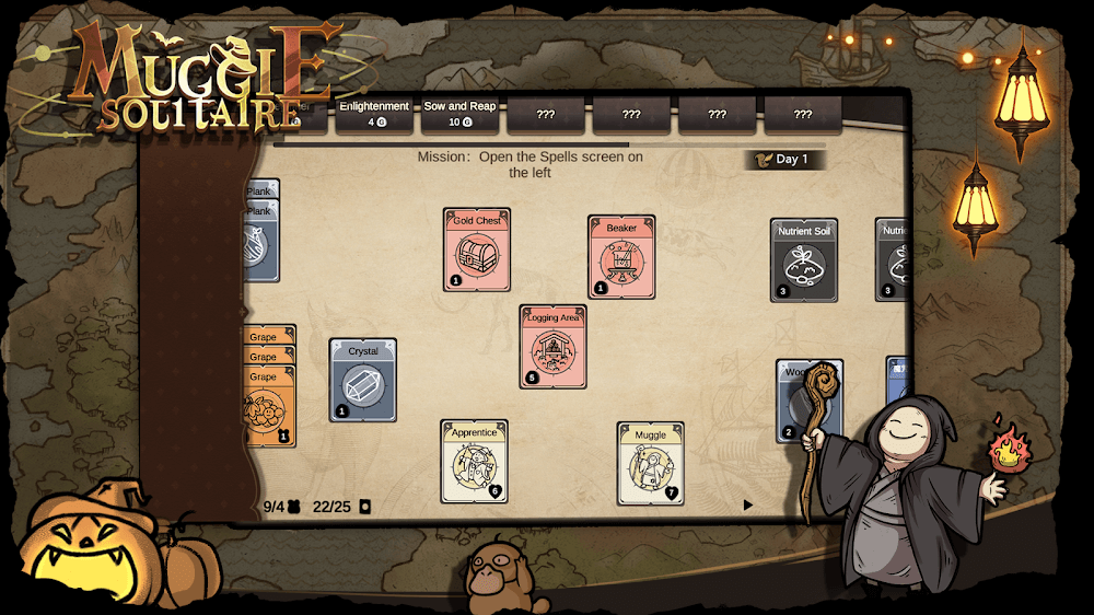 Captura de pantalla del juego Muggle Solitaire 5