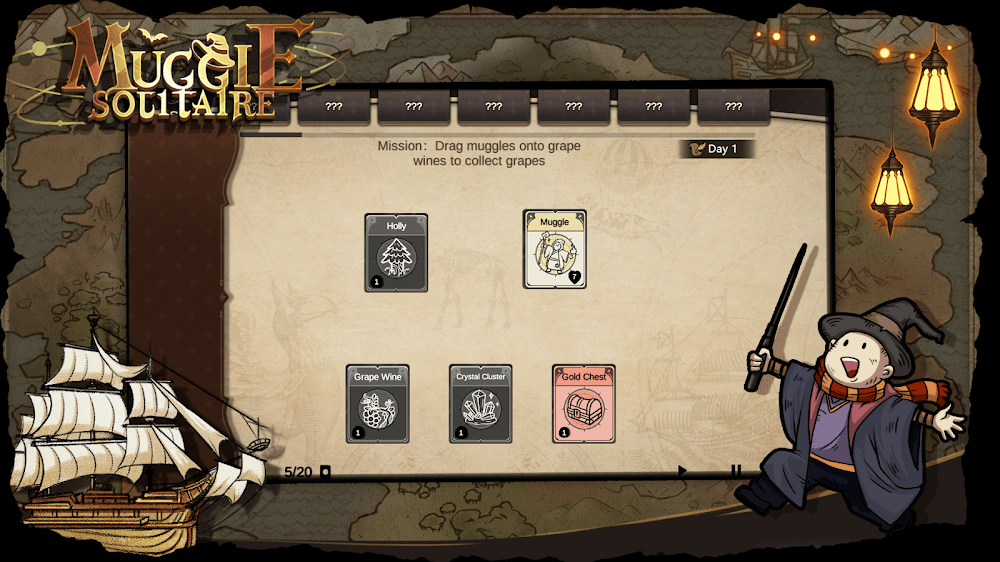 Captura de pantalla del juego Muggle Solitaire 4