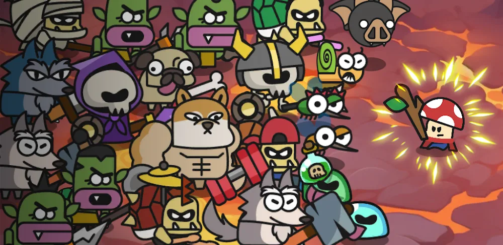 Cuplikan layar gameplay Mushroom Hero 1