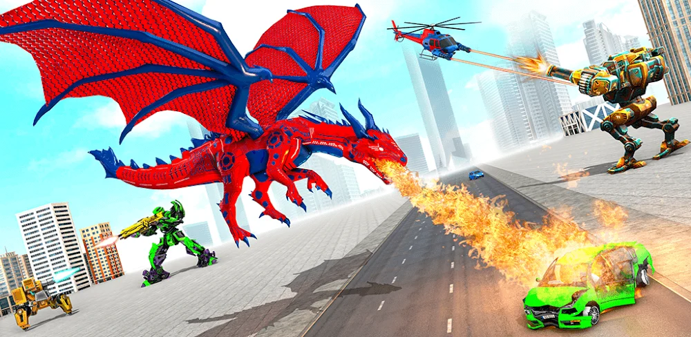 Multi Robot Car Transform Bat captura de pantalla del juego