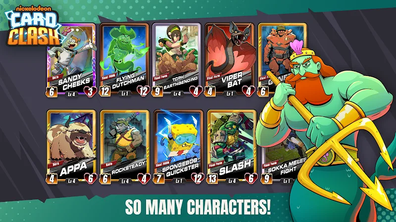 Cuplikan Layar 3 dari Nickelodeon Card Clash