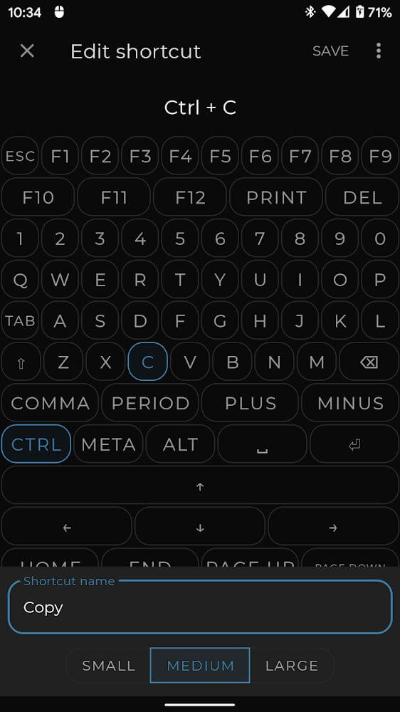 Capture d'écran du clavier et de la souris Bluetooth 7