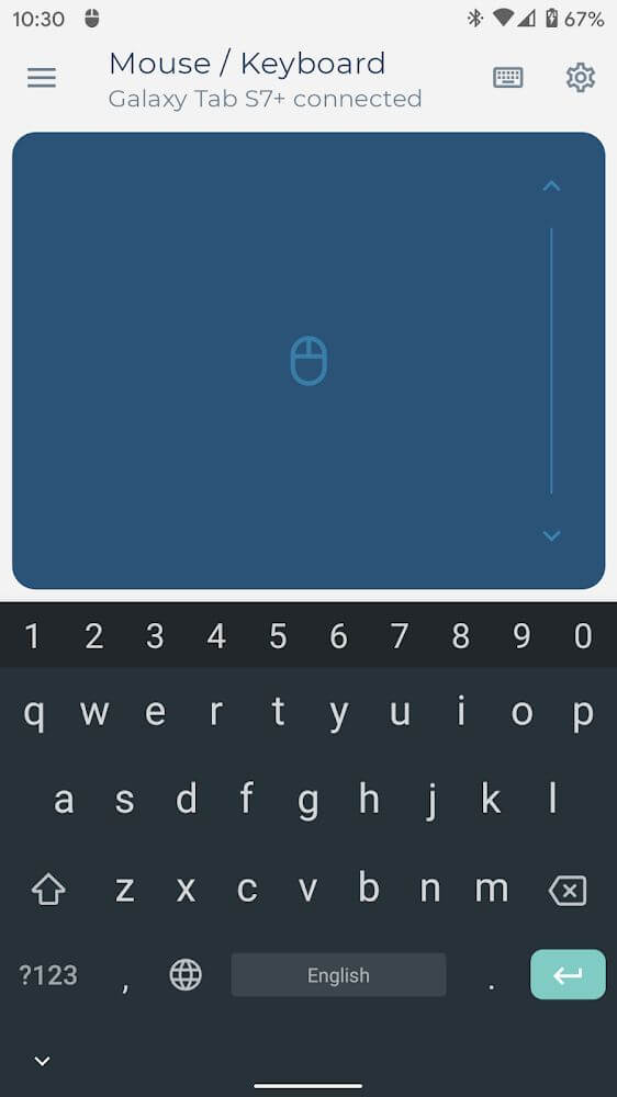 Capture d'écran du clavier et de la souris Bluetooth 3