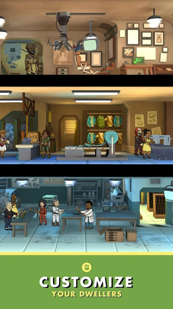 Capture d'écran du gameplay de Fallout Shelter 4