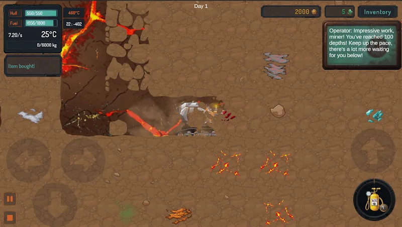 Capture d'écran Miner Depths 5