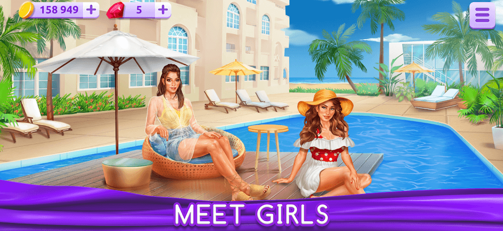 Capture d'écran de gameplay 2 de Girls & City: Spin the Bottle