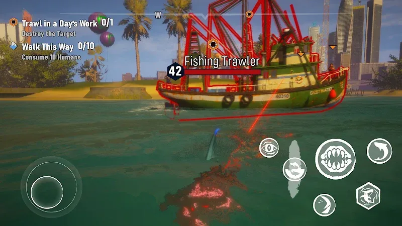 Capture d'écran du gameplay de Maneater 3
