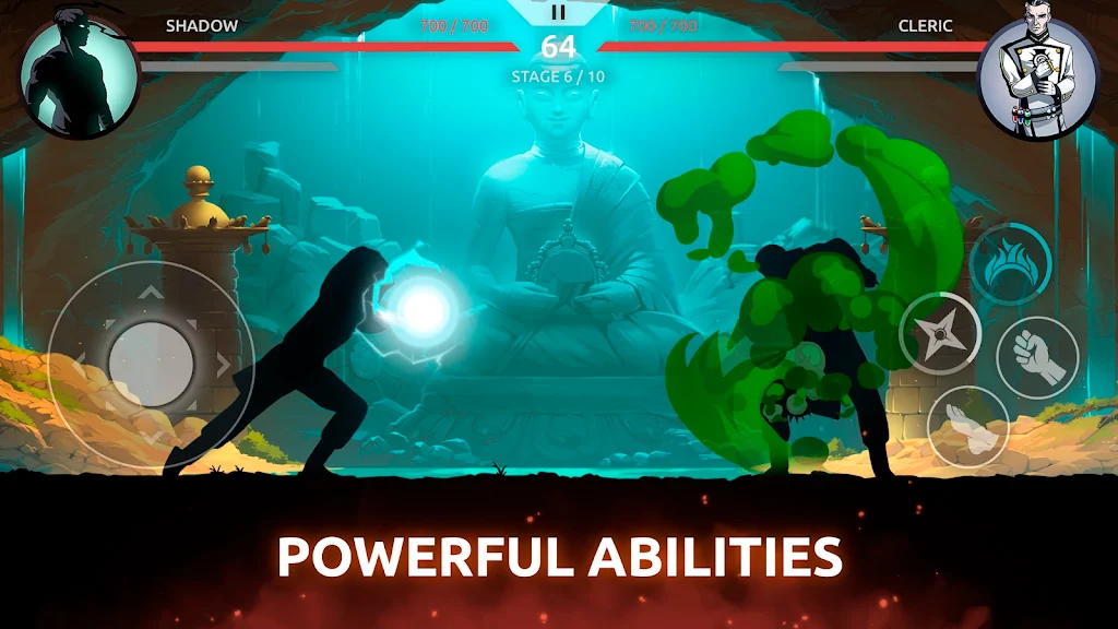 Screenshot dalam game Shadow Fight: Shades 3