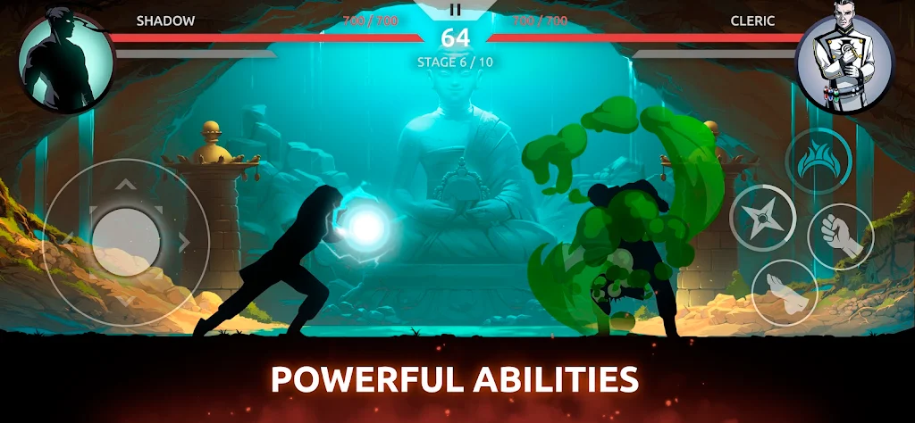 Screenshot dalam game Shadow Fight: Shades 7