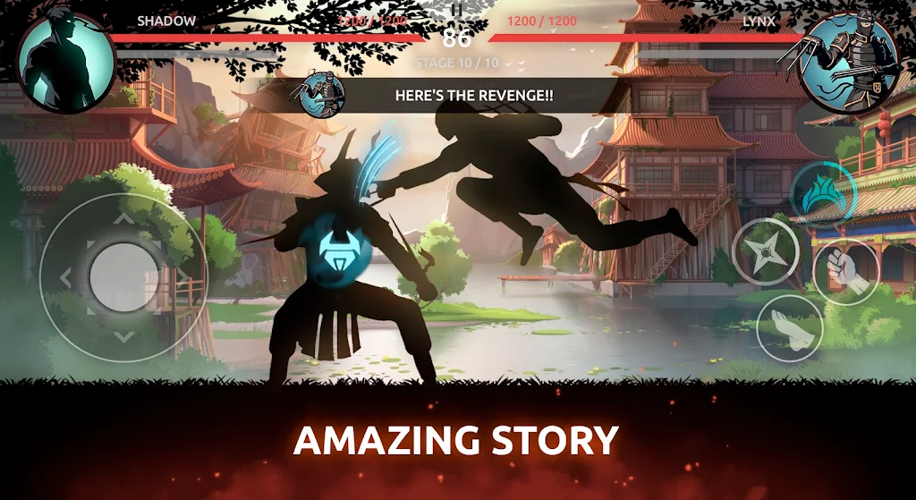 Screenshot dalam game Shadow Fight: Shades 4