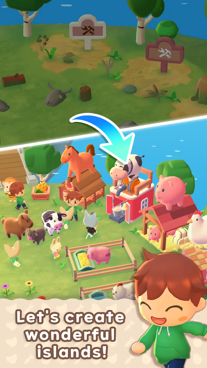 Capture d'écran de gameplay de Merge Camp 6