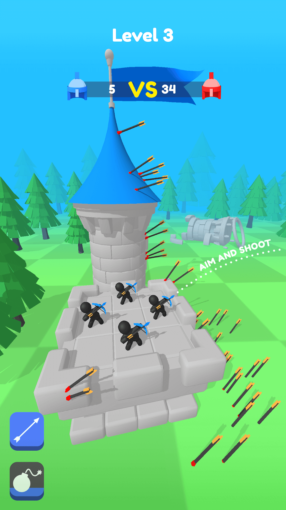 Capture d'écran Merge Archers: Castle Defense 3