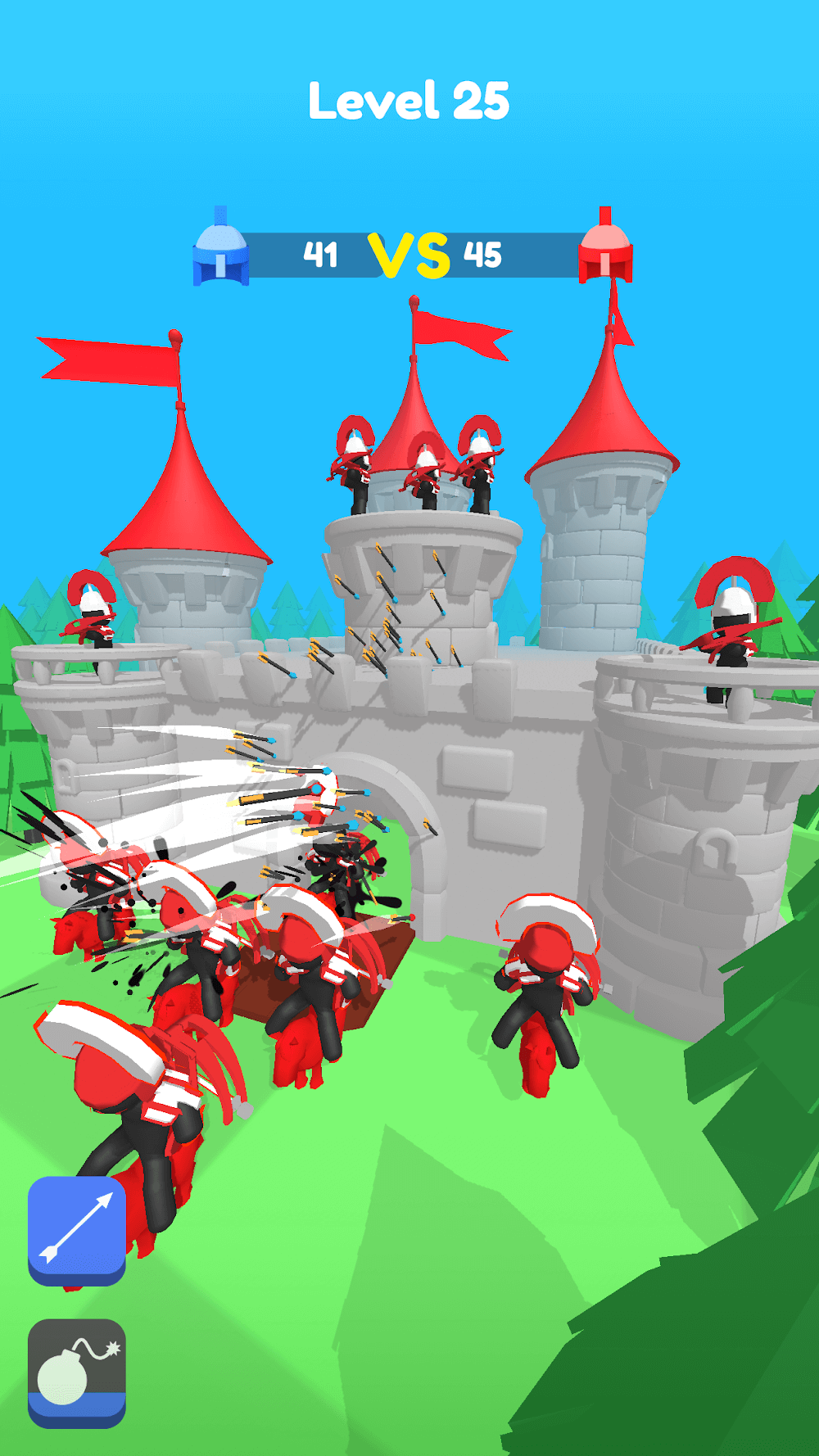 Capture d'écran Merge Archers: Castle Defense 2