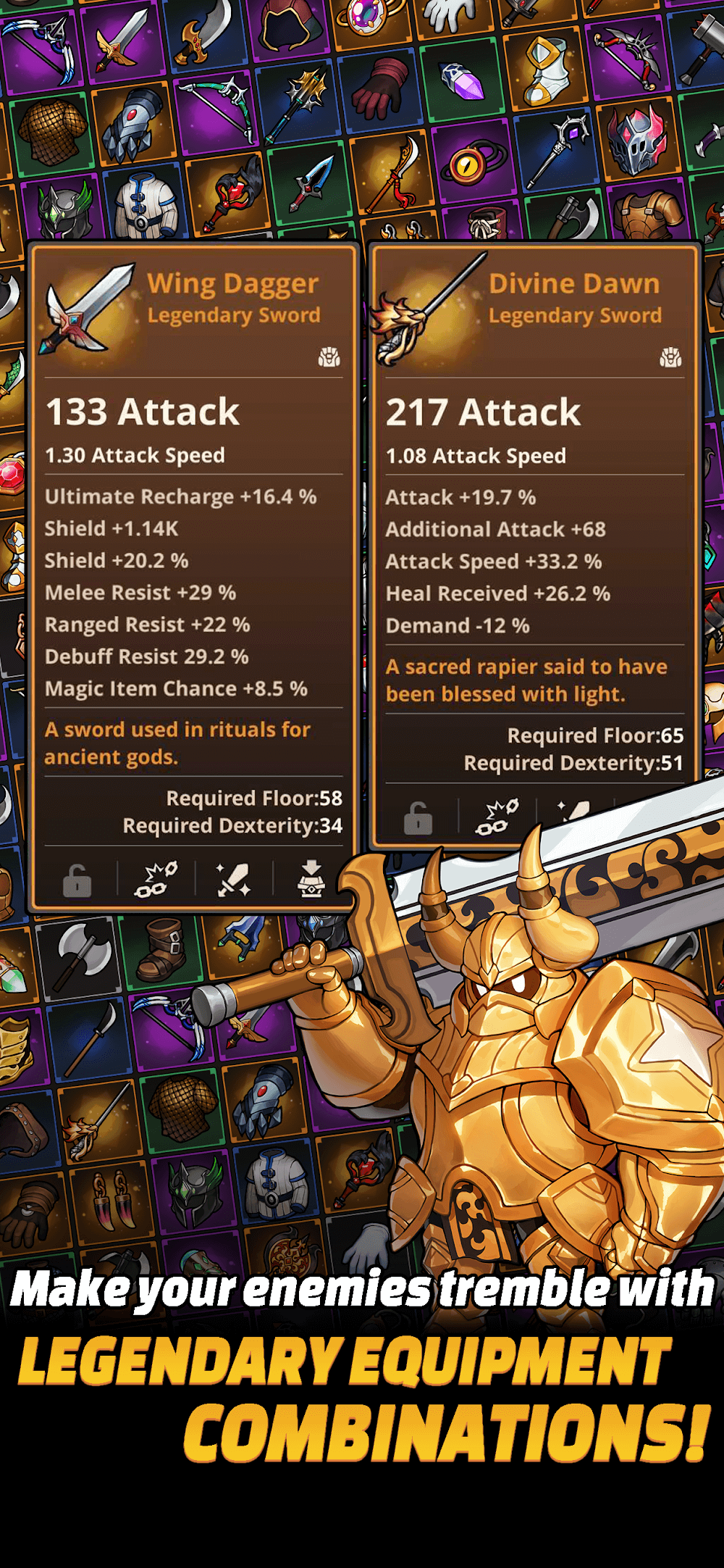 Aperçu du gameplay de Loop Dungeon: Idle RPG 5