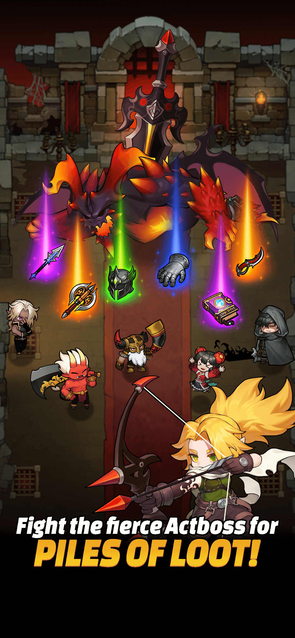 Aperçu du gameplay de Loop Dungeon: Idle RPG 4
