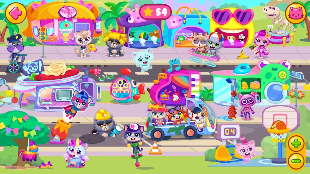 Capture d'écran du jeu Little Kitty Town 2