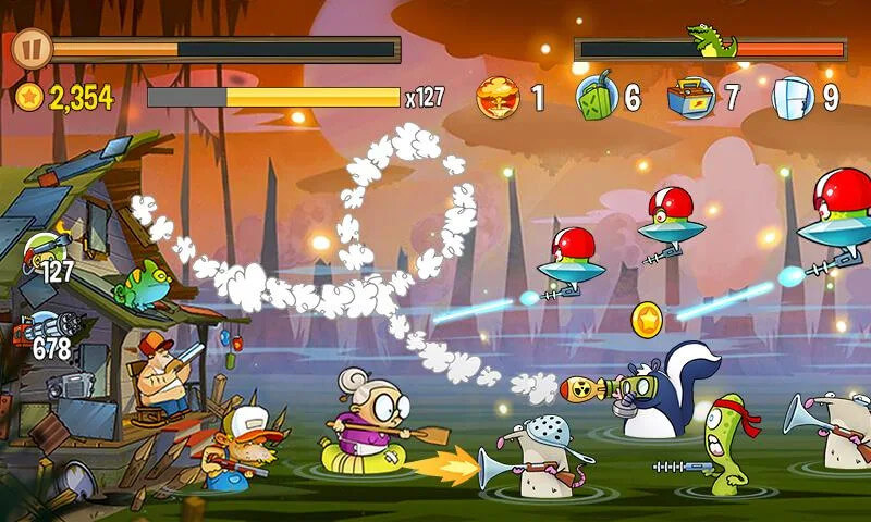 Swamp Attack gameplay screenshot 4