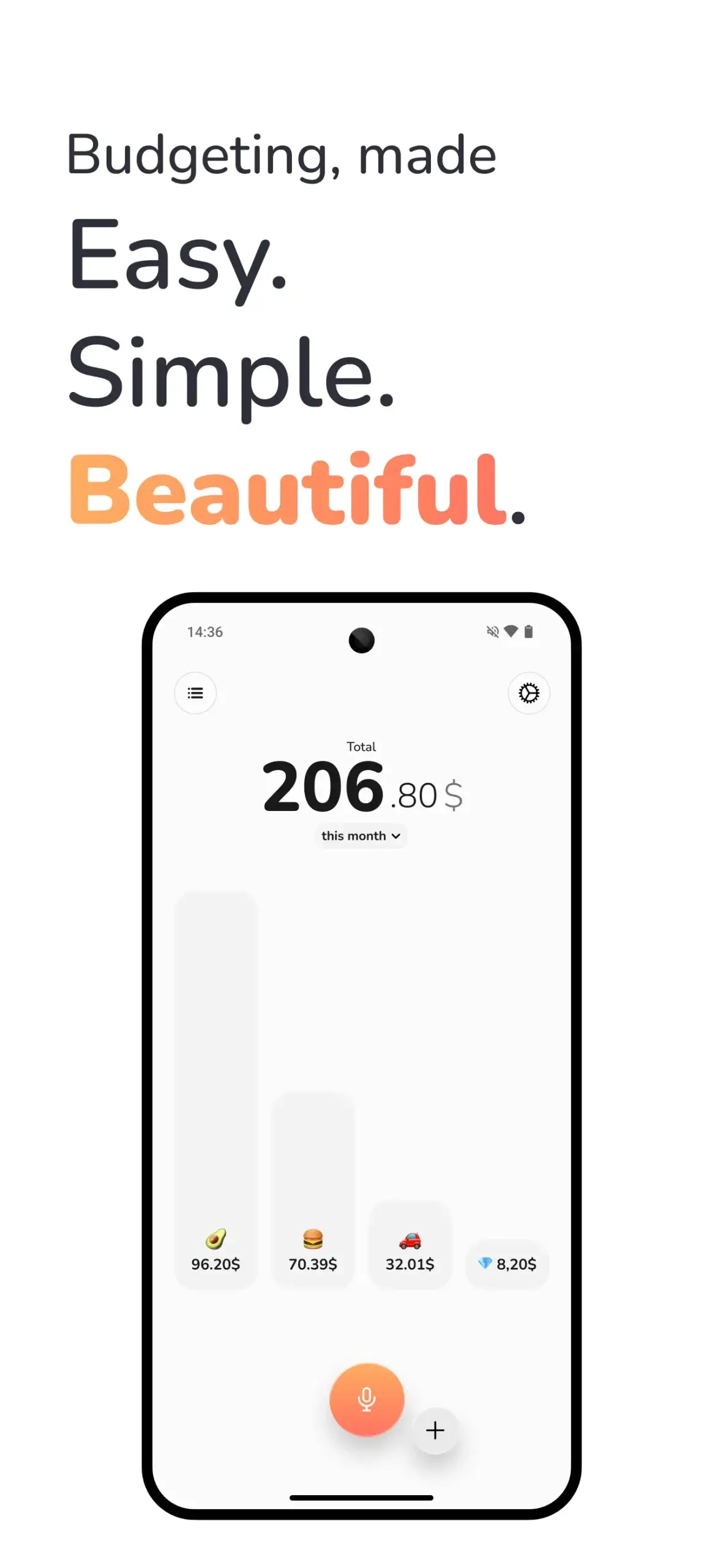 Capture d'écran – Expense Tracker – MonAi 2