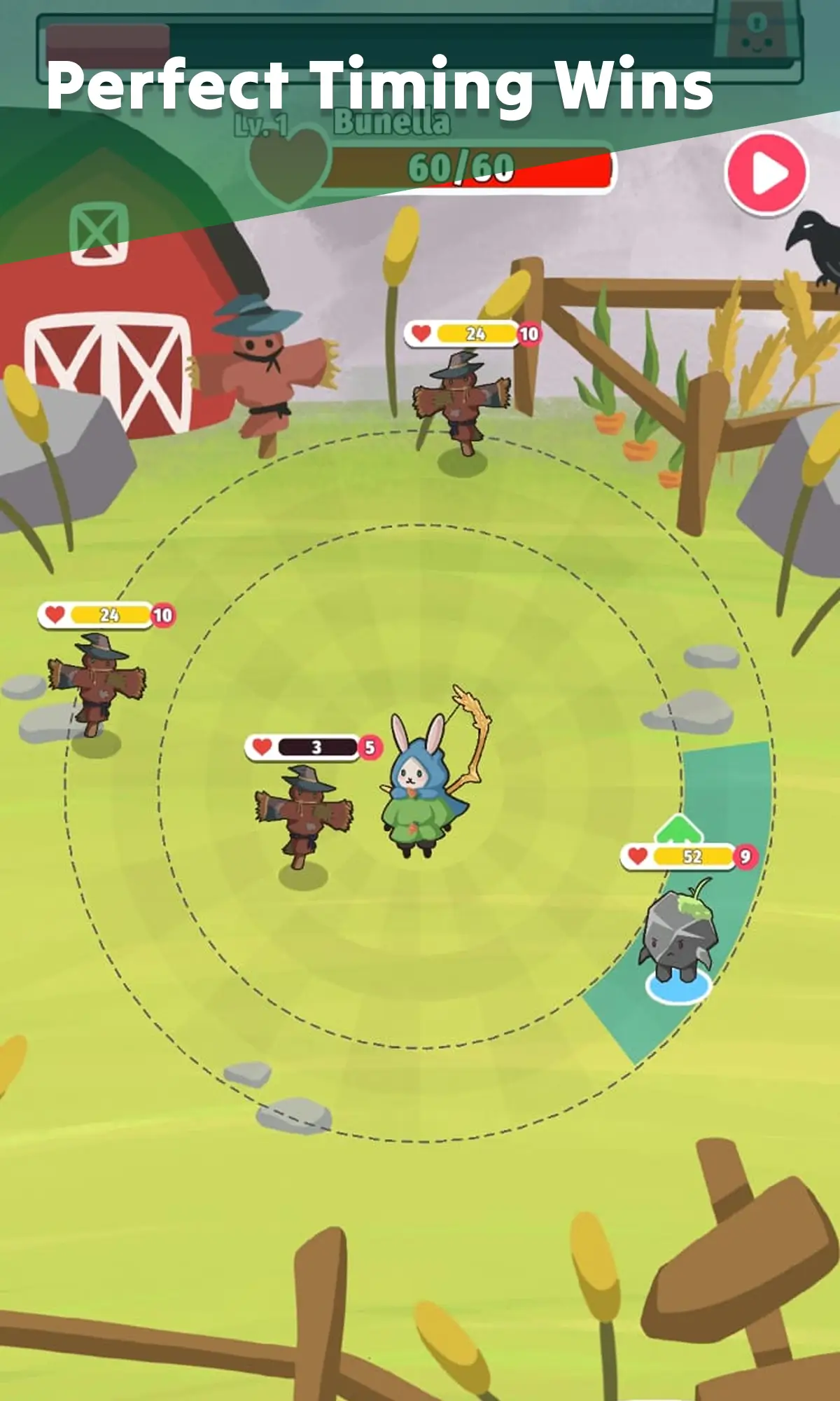Capture d'écran du gameplay de Tiny Hero RPG: Epic Animals 1