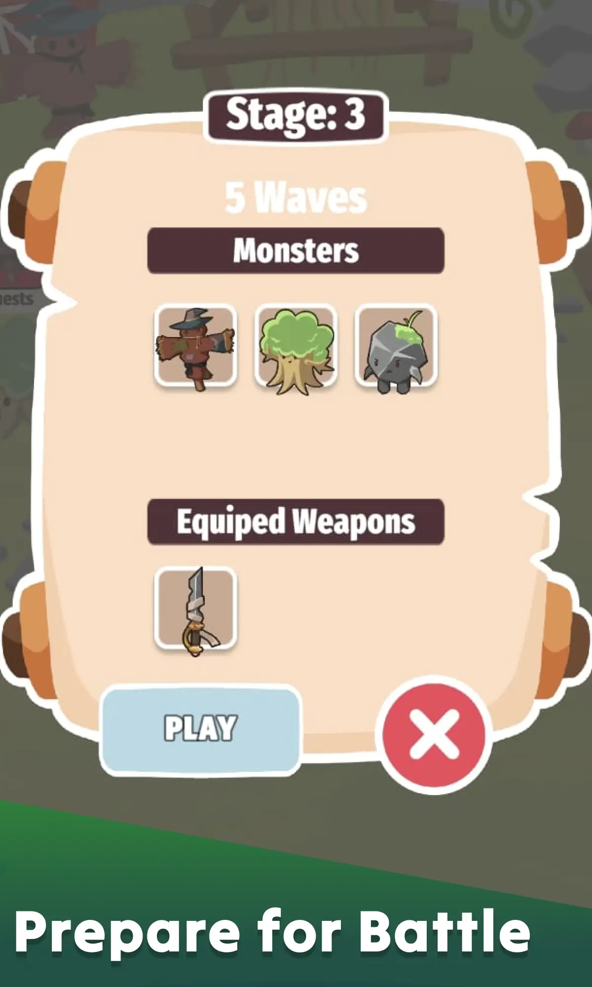 Capture d'écran du gameplay de Tiny Hero RPG: Epic Animals 2