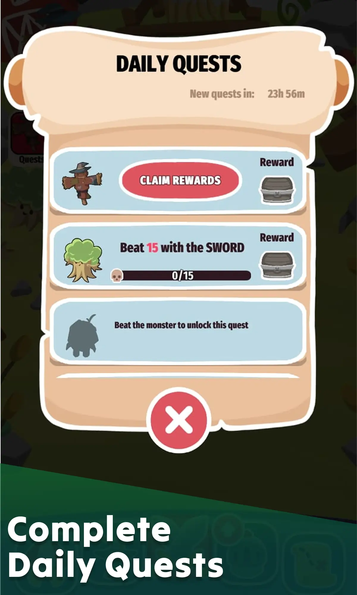 Capture d'écran du gameplay de Tiny Hero RPG: Epic Animals 3