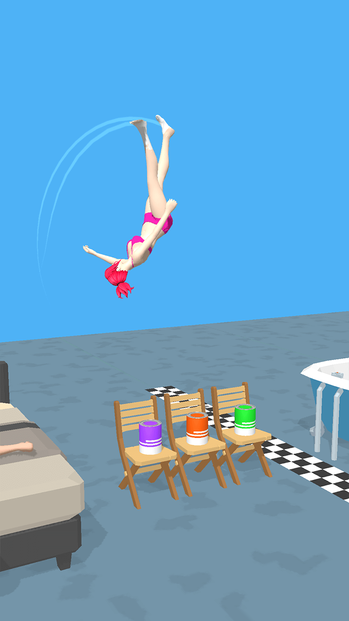 Capture d'écran du gameplay de Jump Girl 4