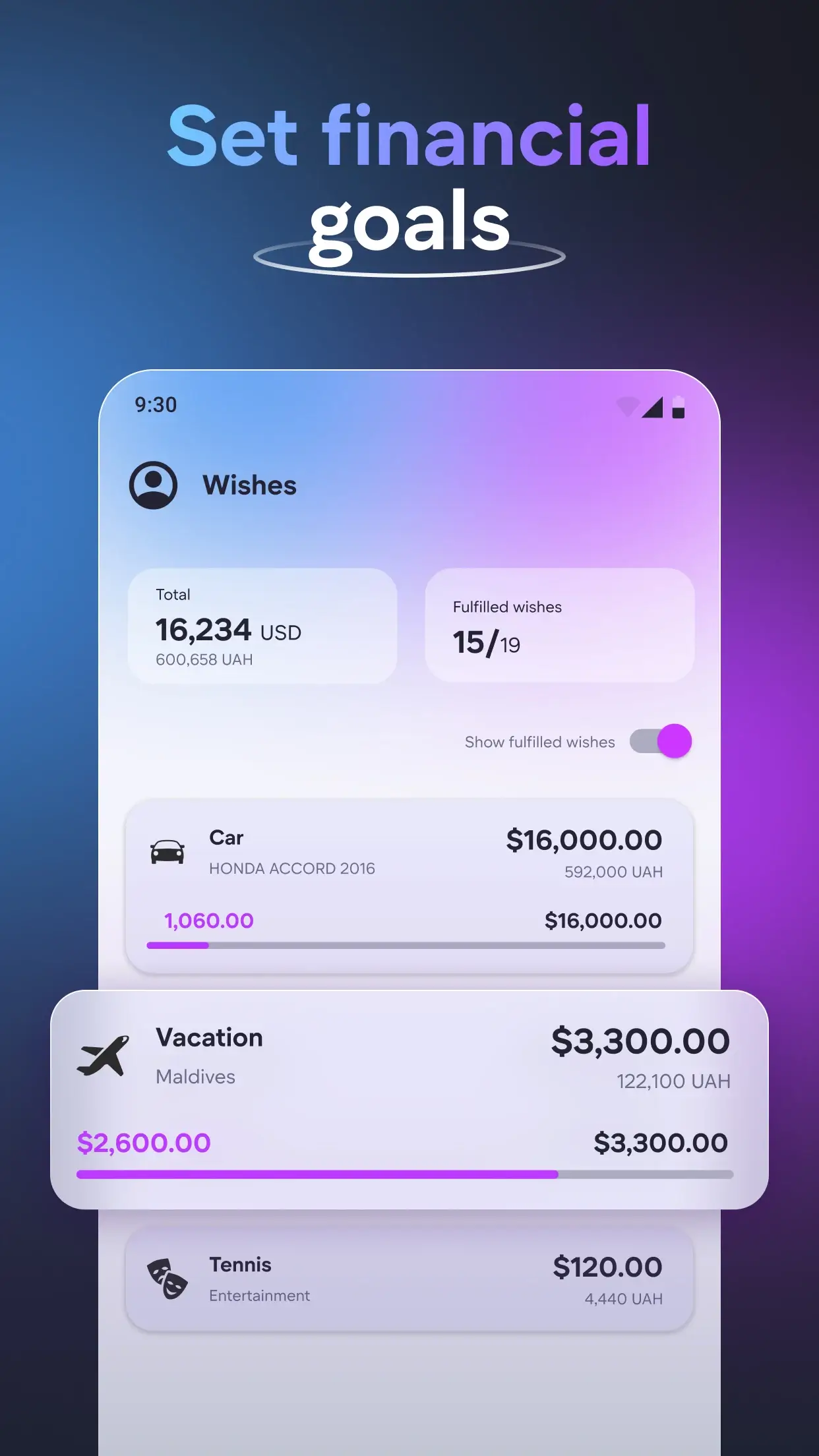 Aperçu de l'application Budge: Savings & Budget Planner 4