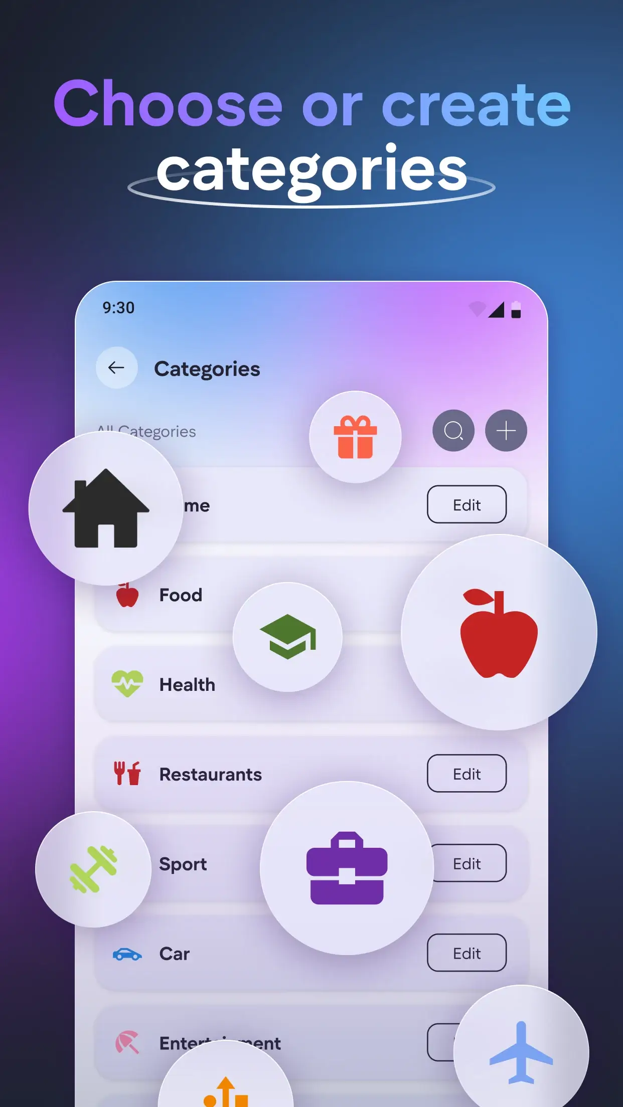 Aperçu de l'application Budge: Savings & Budget Planner 1