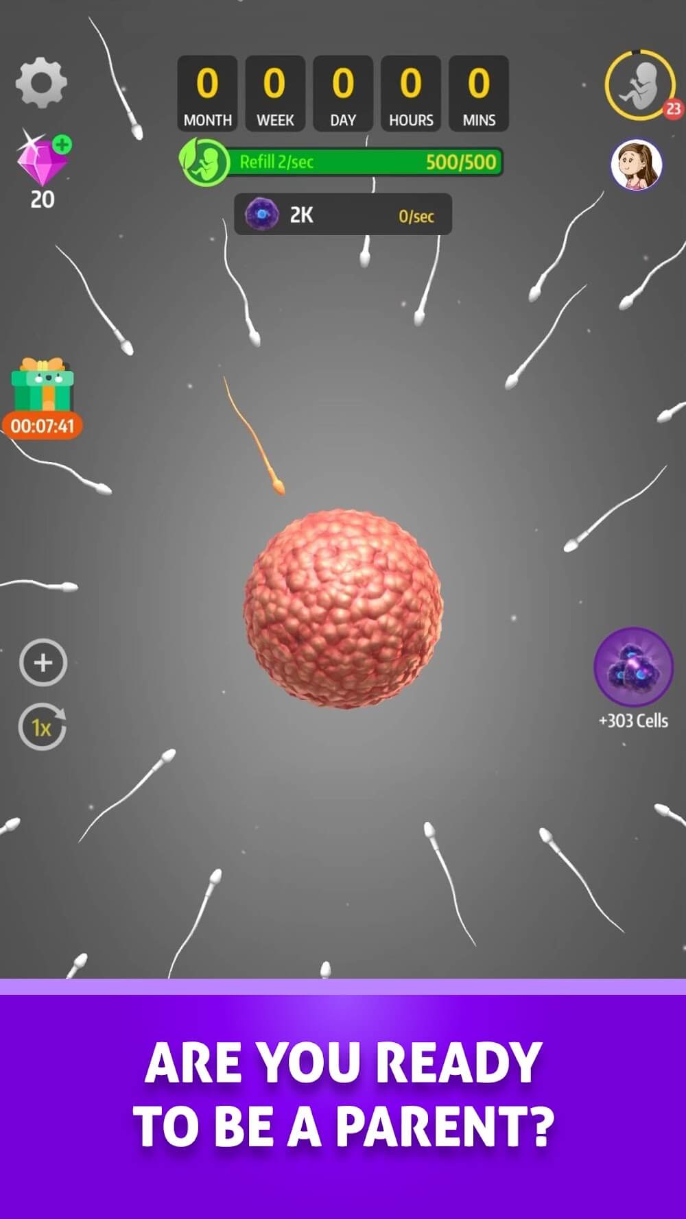 Idle 9 Months gameplay screenshot 2