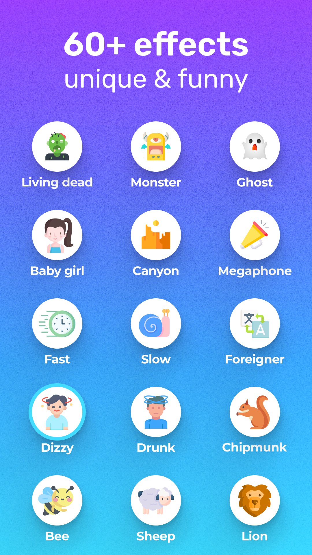 Capture d'écran de l'application Video Voice Changer + Effects 1
