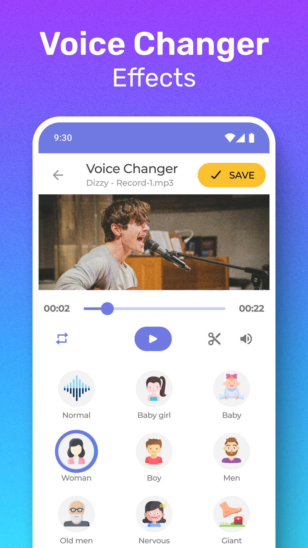 Capture d'écran de l'application Video Voice Changer + Effects 5