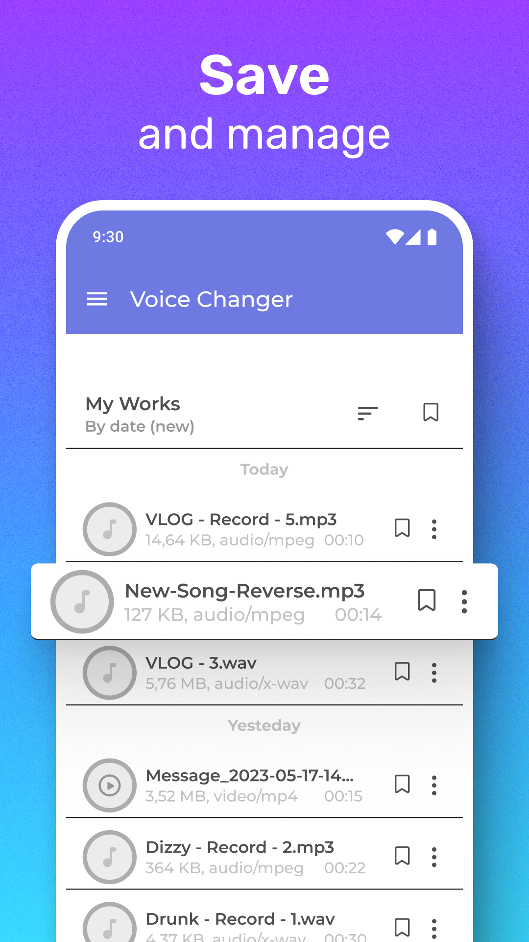Capture d'écran de l'application Video Voice Changer + Effects 4