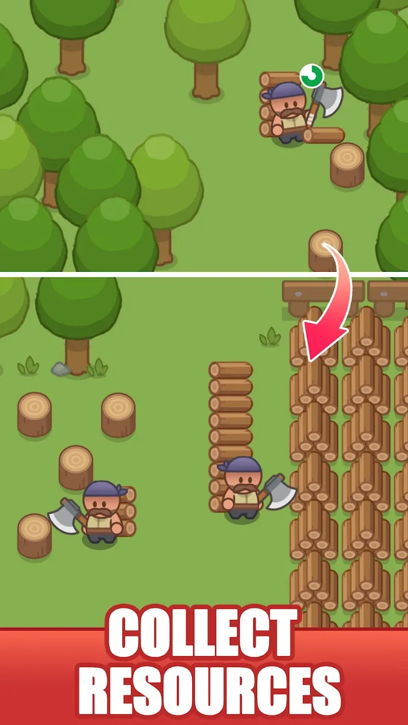 Capture d'écran du gameplay d'Idle Weapon Shop Tycoon 4