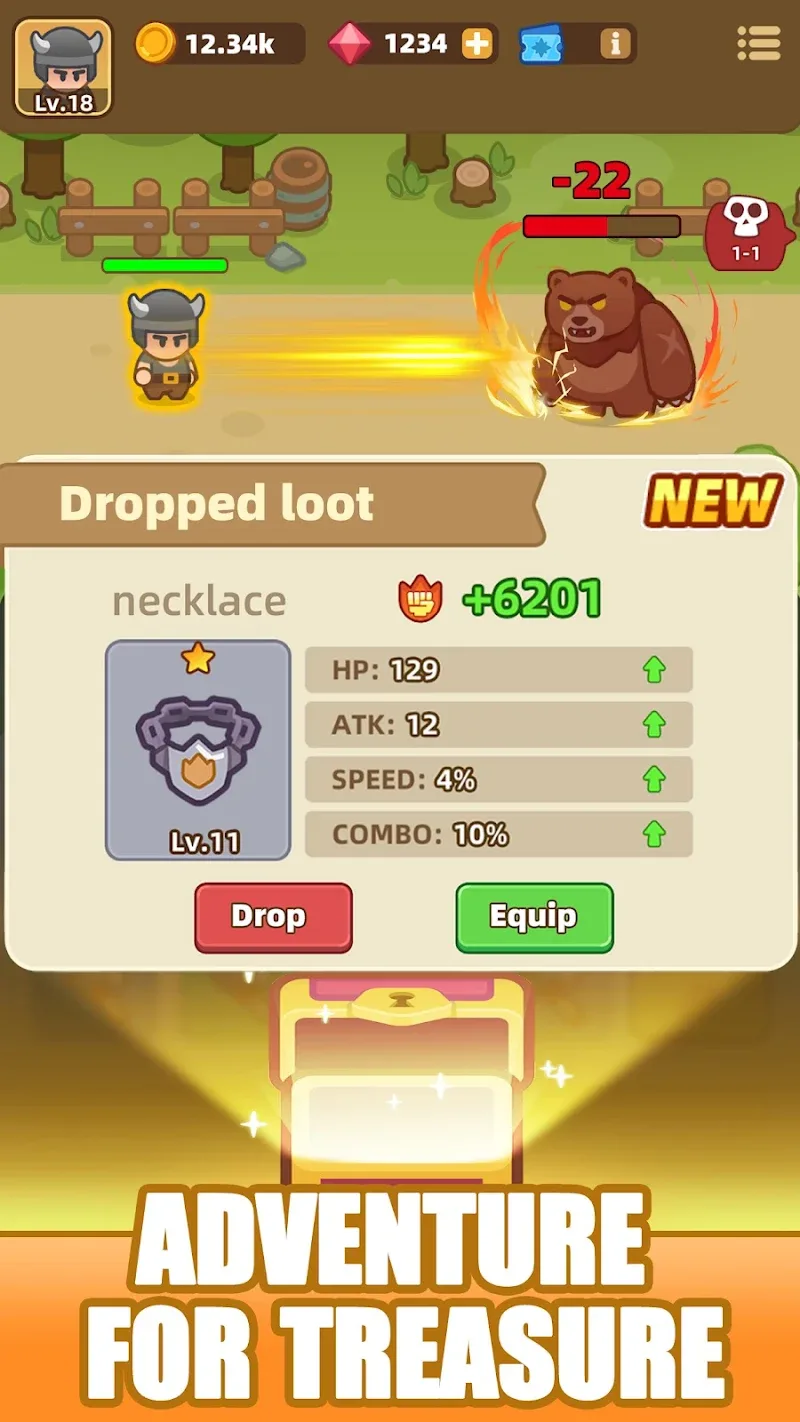 Capture d'écran du gameplay d'Idle Weapon Shop Tycoon 6