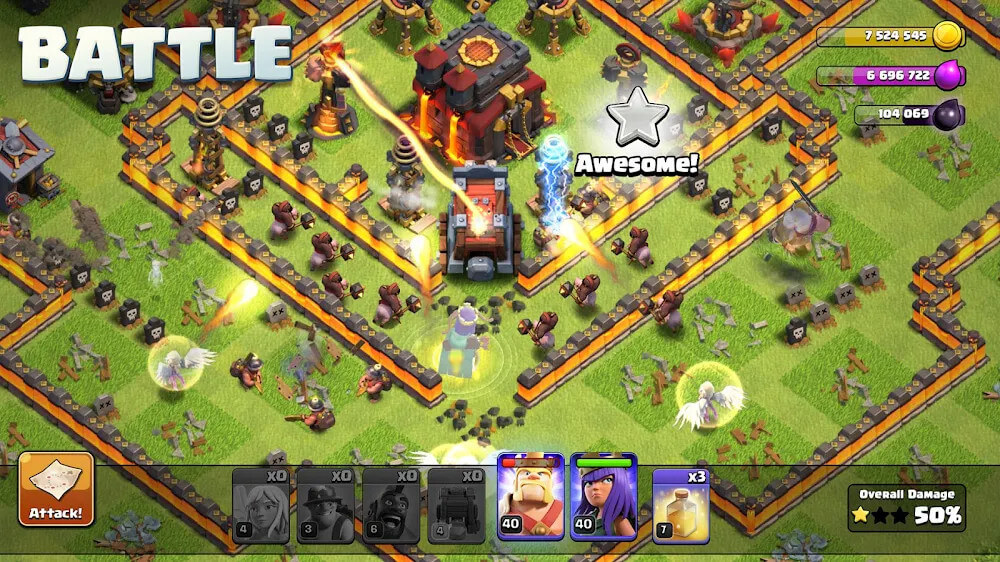 Captura de pantalla del juego de Clash of Clans 2