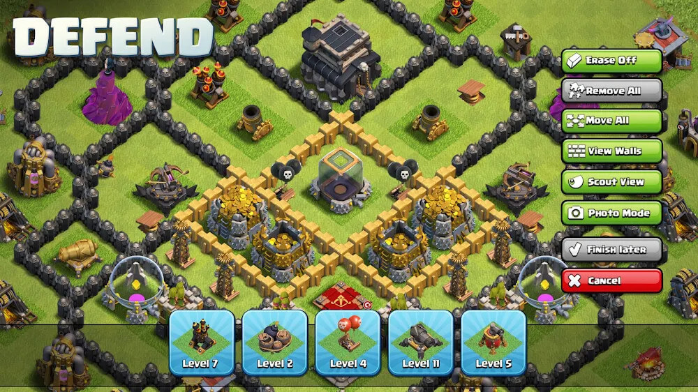 Captura de pantalla del juego de Clash of Clans 3